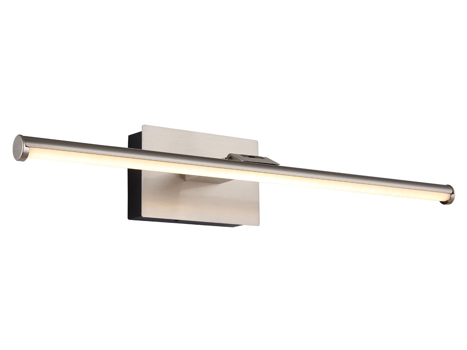 meineWunschleuchte Lampada per foto a batteria, colore argento, senza fili, larghezza 40 cm