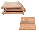 【国産・日本製】カフェトレー カフェプレート プレート カフェトレイ お盆 トレイ トレー 天然木 自然塗装 チェリー おしゃれ 無垢 木製 線路 せんろ ホーム雑貨 SENRO カフェトレー（大）1枚