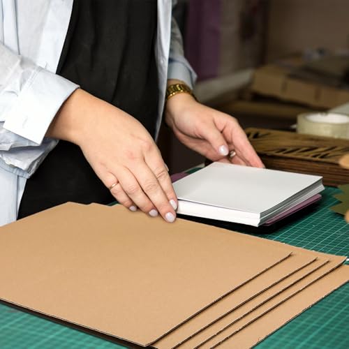 Image of Feifeiya 30 Pack Corrugated Cardboard Sheets 24 x 36 Inch Large Flat Cardboard Sheets Packaging Inserts Flat Square Inserts for Shipping Packing Mailing Crafts