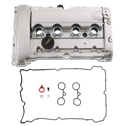 Upgraded Aluminum Engine Valve Cover with Gaskets 11127646555 Replacement for Mini Cooper S JCW R55 R56 R57 R58 R59 1.6L N14 Turbocharged Engine Replace 11127561714, 11127572854, 11127585907