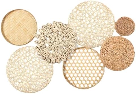 AwnsIMfreien Boho Wall Art, Boho Wall Baskets 7Pcs/Set Different ...