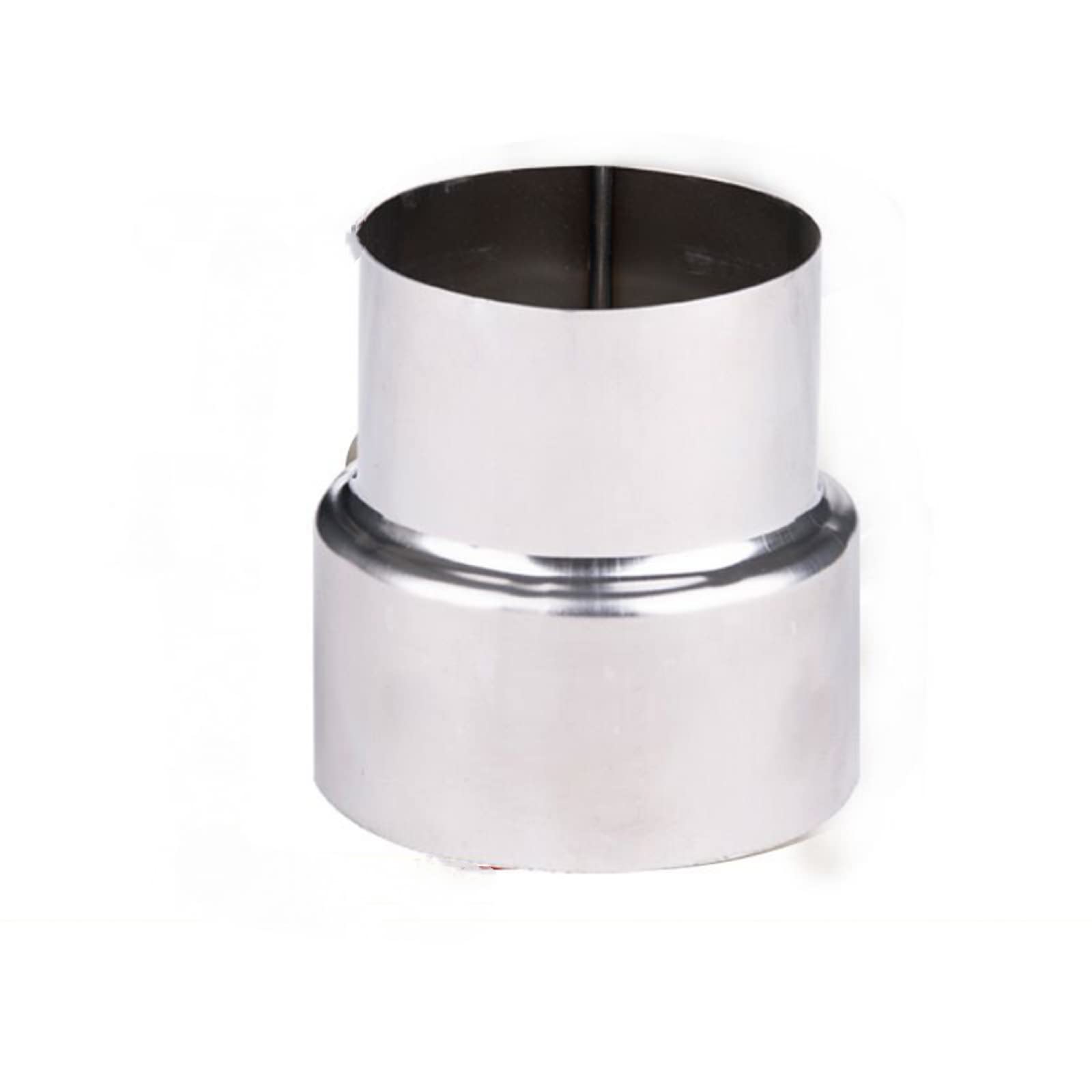 Tubo per Stufa, riduzione da Ø 90 mm a Ø 80 mm, riduzione del Tubo del Fumo, Riduttore del Tubo del Fumo, Tubo di Scarico in Acciaio