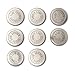 Heavy Duty Stainless Steel Mason Jar Lids by County Line Kitchen with Leak Proof, Easy Opening Seals, Wide Mouth, 8 Pack