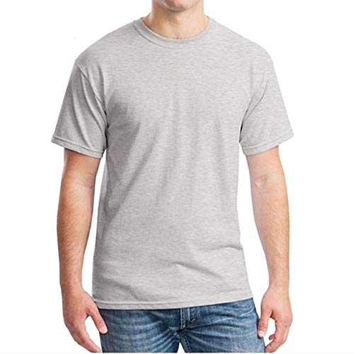 Camiseta de algodón transpirable para hombre en talla grande XXL