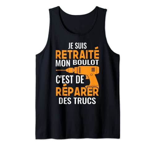 Bricolaje de papel para manualidades, rasgando regalo de jubilación para hombre Camiseta sin Mangas