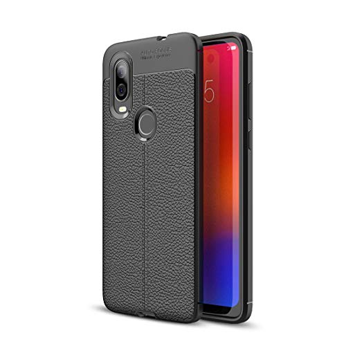 Coque Motorola P40 anti-glisse, fini les écrans brisés avec la protection TPU souple noir litchi