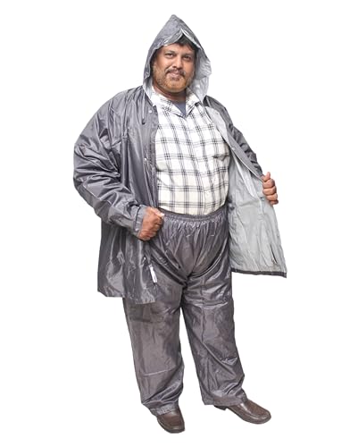 Image of Goodluck 100% waterproof Raincoat Big Size /Rainsuit /Rainwear for mens, sturdy, reusable, suited for plus size