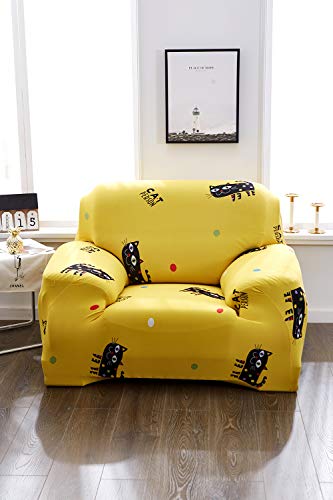 WWSUNNY Funda De Sofá para Mascotas A Prueba De Agua, Custom Slipcover Todo Incluido Anti-Sucio Jacquard Elástico Impresión Suave Anti-Que Patina Sofá Protector Sofá para sillas 1 Plazas