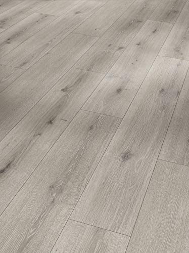 Parador Designboden Modular ONE Eiche Urban grau gekälkt Holzstruktur Landhausdiele 4-seitige Fase