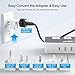 Key Power 230-Watt Step Down 220V to 110V Voltage Converter & International Travel Adapter/Power Converter with USB-C Port 18W - [Use for USA Appliance Overseas in Europe, AU, UK, Ireland, etc.]