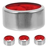 Cabilock 4 Stück Edelstahl Tropfring Flaschenkragen Für Rotwein Tropfstopper Weinzubehör Mit Abnehmbarem Futter Für Weinschutz Und Wiederverwendung