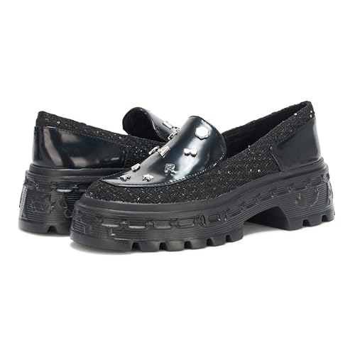 Image of Karl Lagerfeld Women's Lylah Lug Sole Platform Loafer with Pins