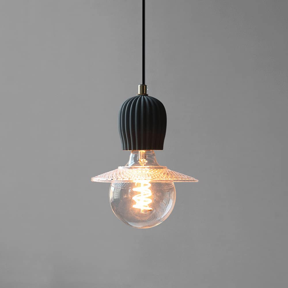 Lámpara colgante de cemento E27 de diseño artesanal nórdico para techo interior