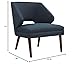 Modway Dock Mid-Century Modern Upholstered Fabric Accent Arm Lounge Chair in Azure