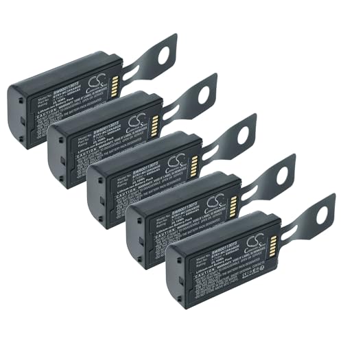 vhbw 5X batería Compatible con Symbol MC3190-SL4H12E0U, MC3190-RL4S04E0A escáner códigos de Barra, TPV (6800 mAh, 3,7 V, Li-Ion)