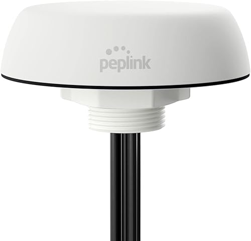 Peplink Mobility - Antena celular y Wi-Fi 22G, 5 en 1 con receptor GPS, SMA y RSMA, 6.5 pies6.6 ft, color blanco ANT-MB-22G-S-W-6