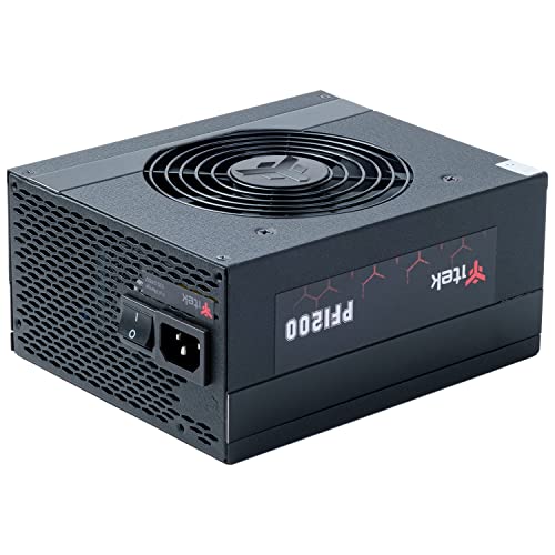 Itek Alimentatore Per Pc Itpsepf1200 Evo - 1200 Watt, Ventola Fdb 120Mm, Protezione Pfc Attiva, Certificazione Di Efficienza 80 Plus Platinum, Modular