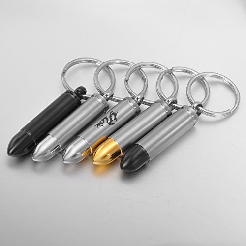 Valyria Memorial Silver Bullet Urn Keychain Cremation Ashes Urn Keyring #TOP2