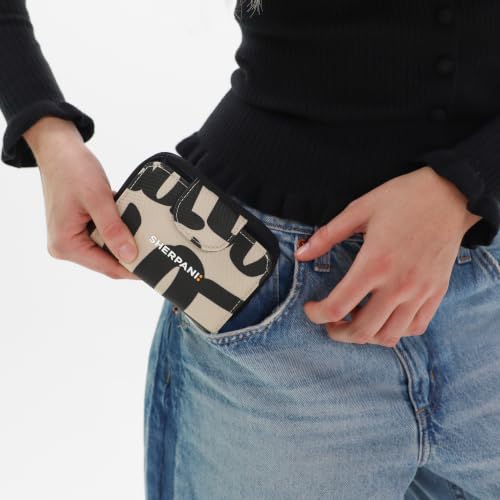 Image of Sherpani Barcelona, Nylon Bifold Zipper Pocket Wallet for Women, Travel Bag, RFID Protection