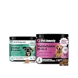 Dog Dental & Multivitamin Bundle – Dental Powder Mint 60 Servings + Multivitamin Soft Chews Peanut Butter 90 ct
