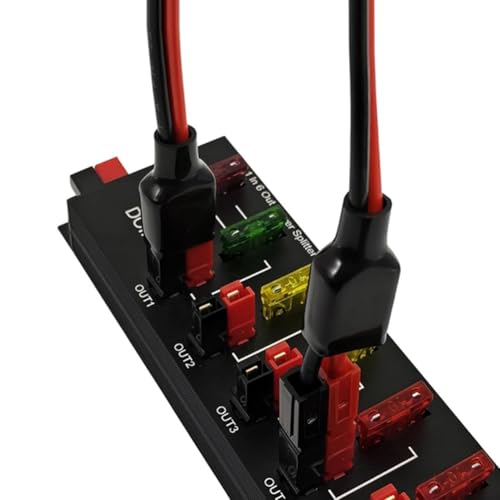 Bloque de distribución de energía de 40A y placa divisora con conector para RV 5