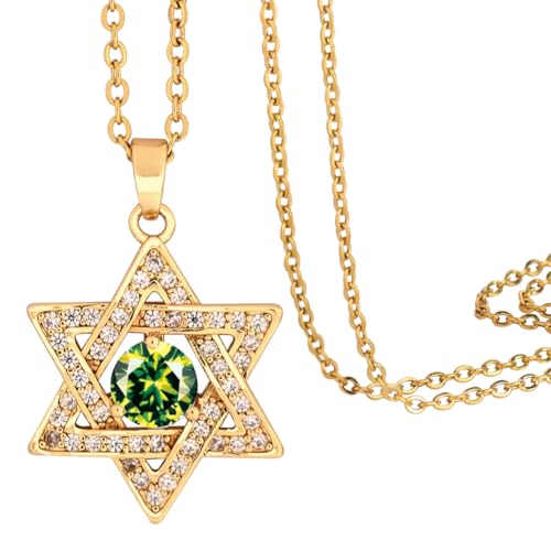 Collier étoile de David et croix Y2K, le cadeau mystique idéal pour femme