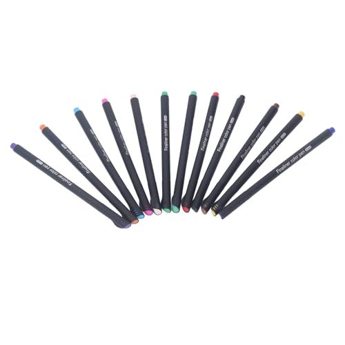 ciciglow 12 Lebendige Farben, Sublimations-Tintenstift-Set, Gemischte Medien, Feine Spitze, Wärmeübertragungsstift mit Nr. 6-Adapter für Explore