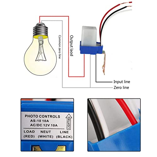 Ximimark LY142 3Pcs 12V 10A Light Sensor Switch Auto thumb #5