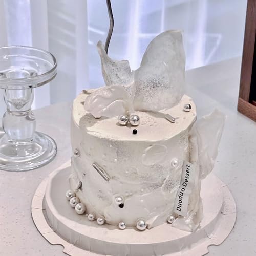 Sprinkles for Cake Decorating, Gold Silver White and Black Pearl Sprinkles Mix for Cookie Baking Ice Cream Cupcake Topping