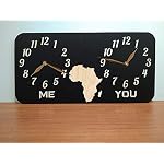 monastar Dual Time Zone Wall Clock