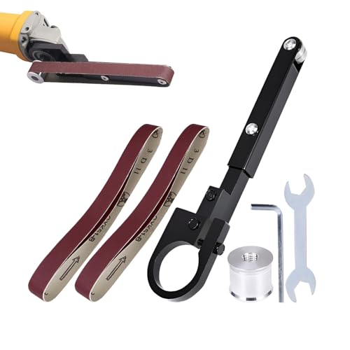 Máquina de cinta de para rectificado angular, adaptador de lijadora de cinta para amoladora angular - Herramienta amoladora modificada para pulidora lijadora de banda - lijadora de bricolaje, lijadora