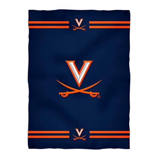 Vive La Fete UVA Virginia Cavaliers Throw Blanket 40 X 58 
