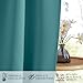 NICETOWN 30x72 inches Sea Teal Door Curtain - 1 Panel, French - Style Privacy & Thermal Insulation Cover with Tieback, Ideal for Patio or Glass Front Door