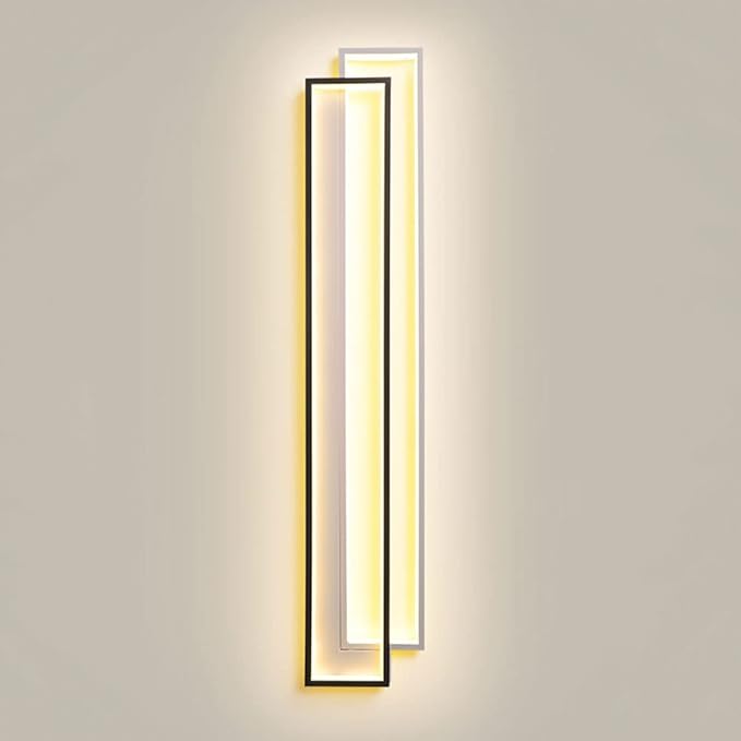 Jadssox LED Wandlamp Moderne Geometrische Wandkandelaar Lamp, Minimalistische Lineaire Muur Verlichtingsarmaturen Voor Living Eetkamer Slaapkamer Trap Hal, Home Decor Wall Wash Lights