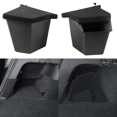 Yieokei Tesla Model Y Juniper Rear Trunk Storage Bins 2025 2026 Tesla Model Y Juniper Trunk Organizer Storage Box with Cover TPE Tesla Model Y Juniper Accessories