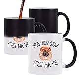 Mug magique Chow chow c'est la vie Chien | Tasse changement de couleur