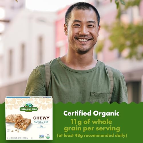 Cascadian Farm ZQB-19323 Organic Vanilla Chip Chewy Granola Bars thumb #2