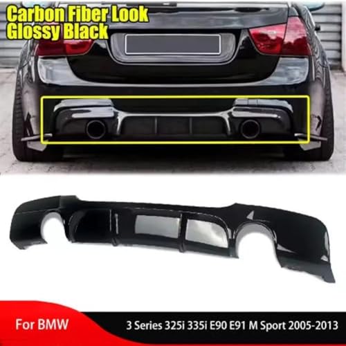 Diffuseur de Pare-Chocs Arrière pour BMW E90 E91 E92 E93 M Sport 325i 335i - 2