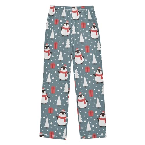 Boys' Pants Cute Penguin Cartoon Christmas Long Bottoms Jogger Pants Elastic Waist Trousers with Pockets S-XL - Main Image