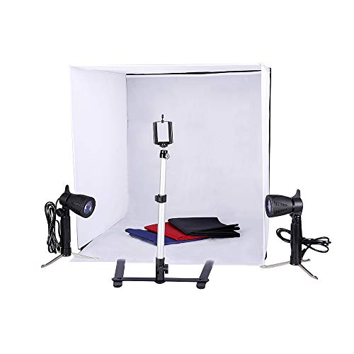 Kshioe Studio Light Tent Kit, Table Top Photography Lighting Box with Tripod St