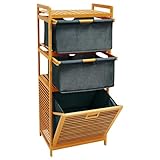 Schön und luftig – Wie andere Wäschekörbe besteht der Wäschesack aus Polyester, während der Tiklife auf natürliche Rohstoffe setzt. Dank des atmungsaktiven Wäschesacks aus Baumwolle riecht es in Ihrer Waschküche nie wieder muffig.