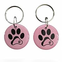 Kompatibel mit Sureflap Surefeed Microchip RFID Halsband-Ersatzanhänger, 2 Stück, wasserdicht, für Haustiere ohne Mikrochip (Rosa)