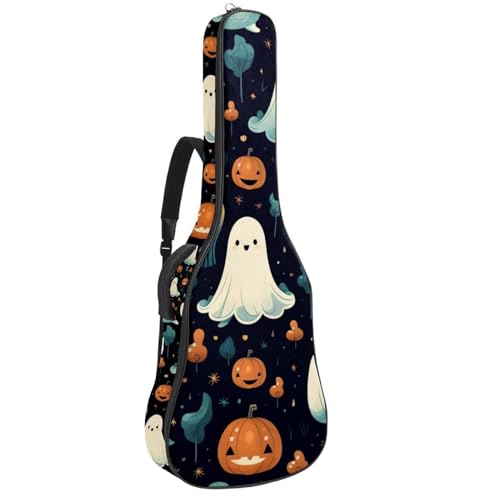 Sac de transport pour guitare acoustique Halloween Boo housse étanche 109cm