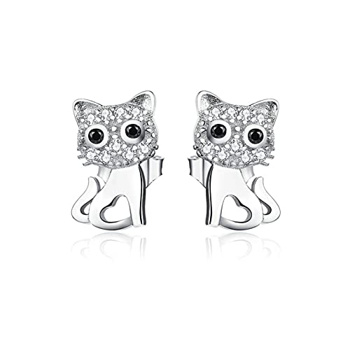 Boucles d'oreilles chat argent 925 élégantes pour votre style de tous les jours