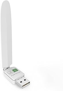 Driver-Free USB WiFi Adapter, Dual-Frequency 2.4, WiFi USB, 150m WiFi Adapter for Desktop, WiFi dongle, Compatible with WIN7/8/10/Vista