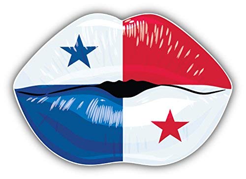 DG Graphics Panama Flag Lips Art Decor 5'' x 4'' Vinyl Decal Sticker Wall Window Any Smooth Surface