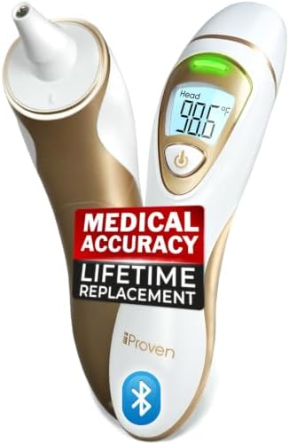 IProvèn Ear and Forehead Thermometer with Bluetooth, Dual Mode