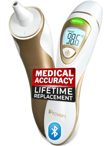 IProvèn Ear and Forehead Thermometer with Bluetooth, Dual Mode