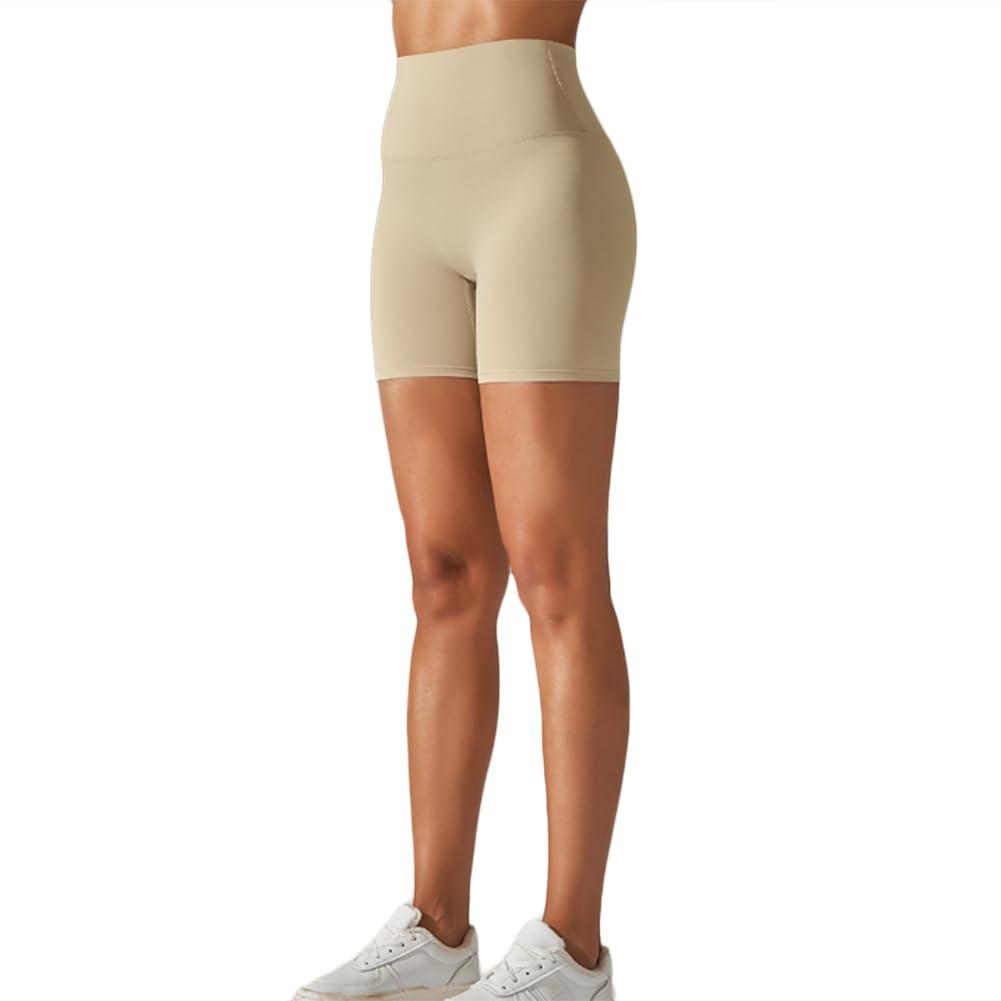 High Waist Womens Yoga Scrunch Butt Biker Shorts - Activewear for Gym and Training