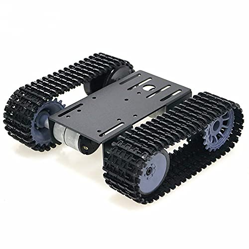 Kits de robótica de plataforma de coche robot con orugas, chasis de oruga, kit de bricolaje robótico sólido, juguete móvil de repuesto para